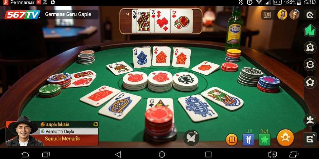 Gameplay seru Gaple di 567TV dengan tampilan menarik.