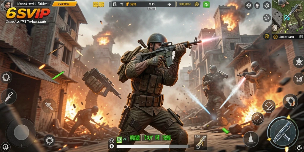 Gameplay seru 6SVIP dengan pertarungan yang intens.