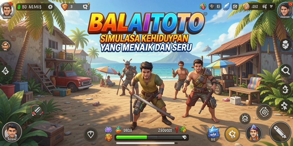 Tampilan gameplay BALAITOTO yang penuh warna dan interaktif.