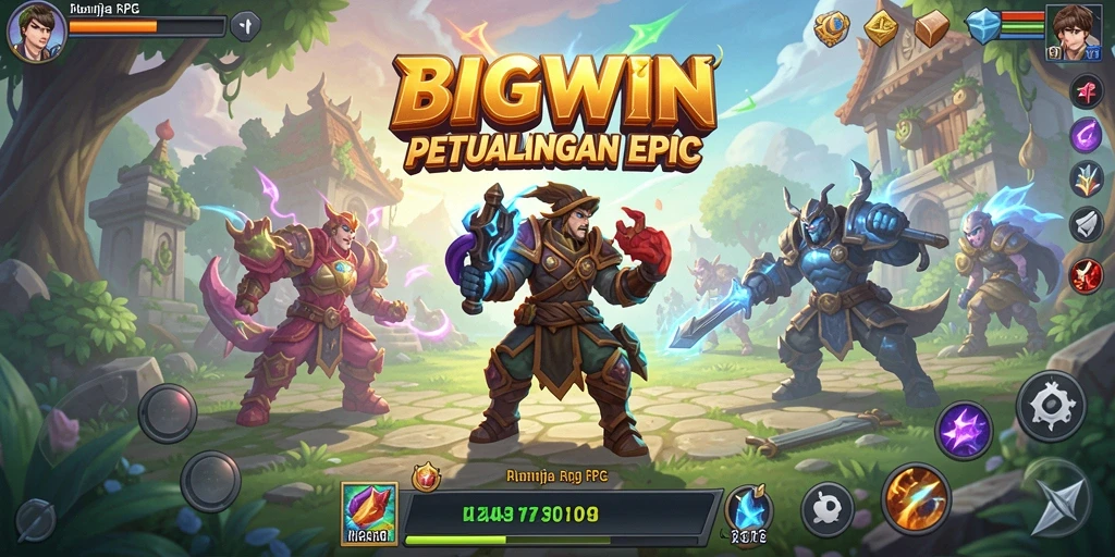 Tampilan gameplay RPG BIGWIN yang seru dan menghibur.