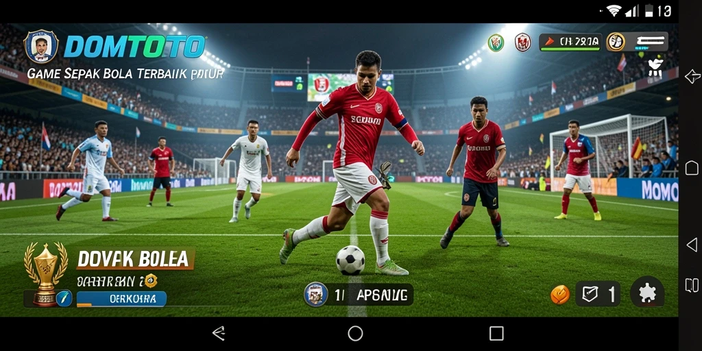 Tampilan gameplay DOMTOTO yang seru dan menegangkan di lapangan.