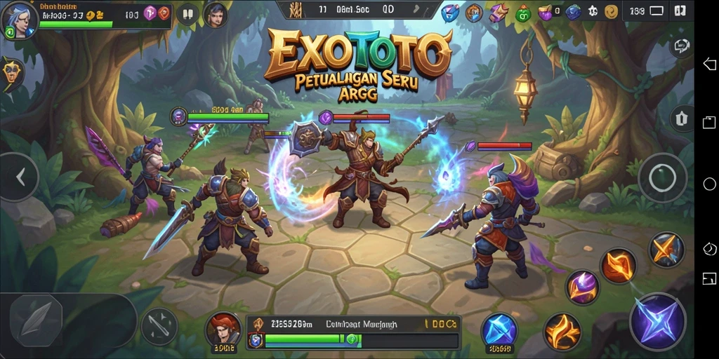 Screenshot gameplay yang menunjukkan aksi seru dalam ARPG.