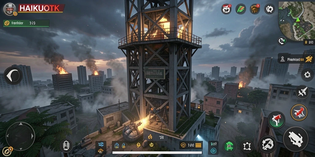 Gameplay HAIKUOTK yang mendebarkan dalam aksi Tower Defense.