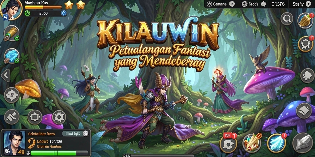 Tangkapan layar menampilkan aksi pertarungan epik dalam KILAUWIN.