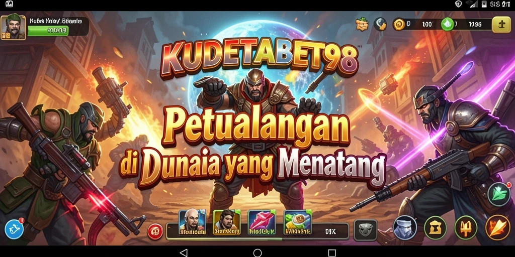 Tangkapan layar gameplay KUDETABET98 menampilkan aksi petualangan yang intens.