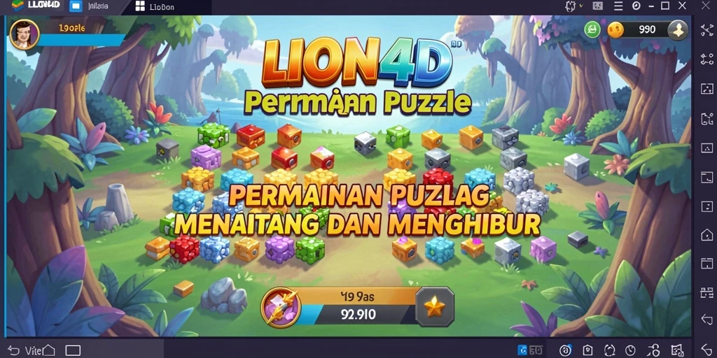 Gameplay intens di LION4D menantang keterampilan Puzzle Anda.