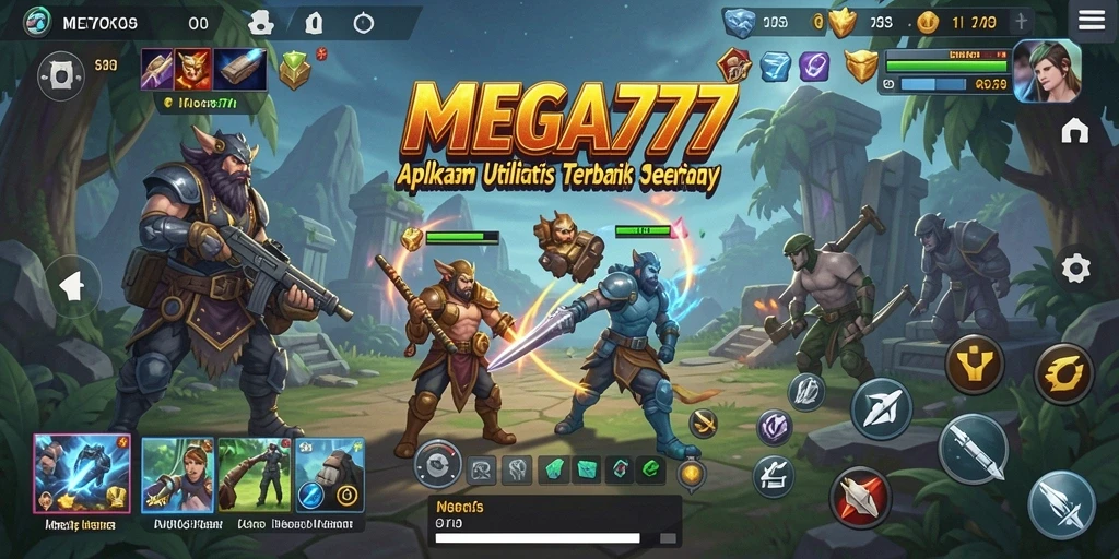 Screenshot MEGA777 menampilkan antarmuka user-friendly dengan fitur utilitas terkini.