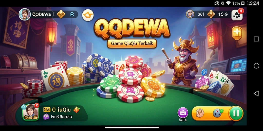 Tampilan gameplay QiuQiu yang seru dan mendebarkan.