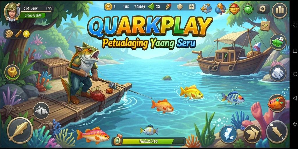 Tangkapan hebat dengan gameplay memancing yang memukau di QUARKPLAY.