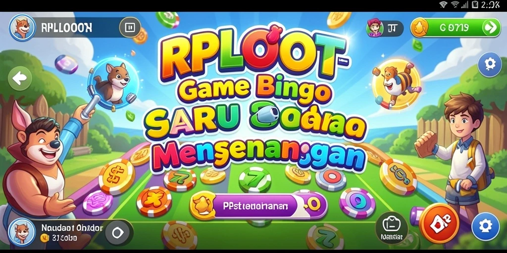 Tangkapan layar utama RPLOOT menampilkan gameplay seru Bingo.