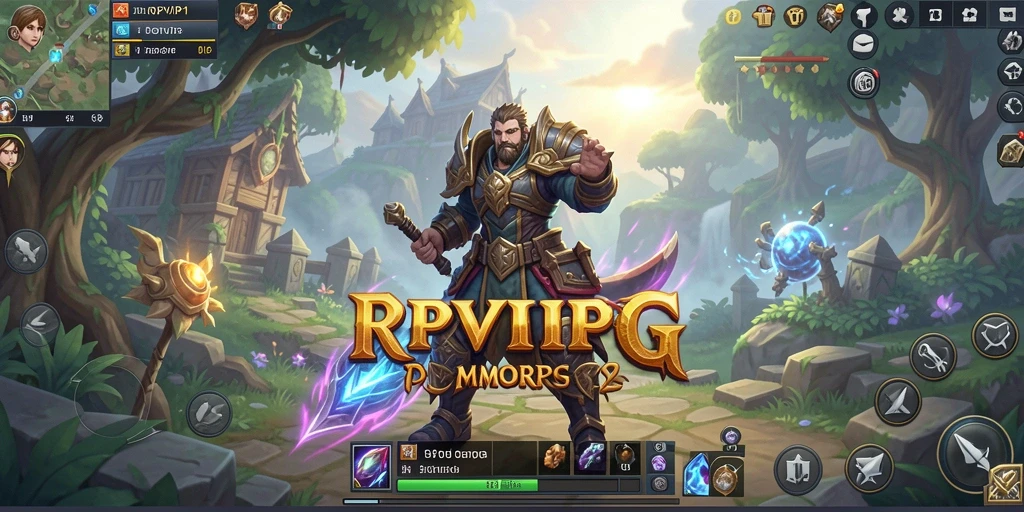 Screenshot RPVIP1 menunjukkan gameplay menarik dalam dunia MMORPG.