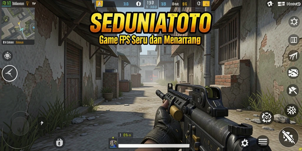 Tampilan aksi seru dalam permainan SEDUNIATOTO.