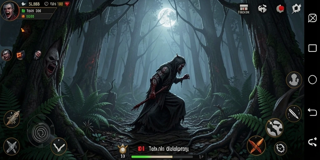 Gameplay menegangkan SL888 dengan suasana horror yang mencekam.