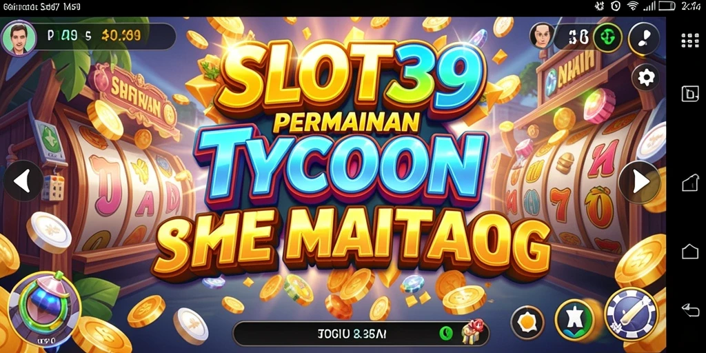 Tampilan menarik dari gameplay Tycoon SLOT39 dengan mesin slot yang beragam.