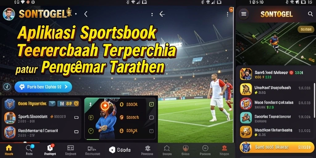 Tampilan gameplay Sportsbook yang menarik di aplikasi SONTOGEL.
