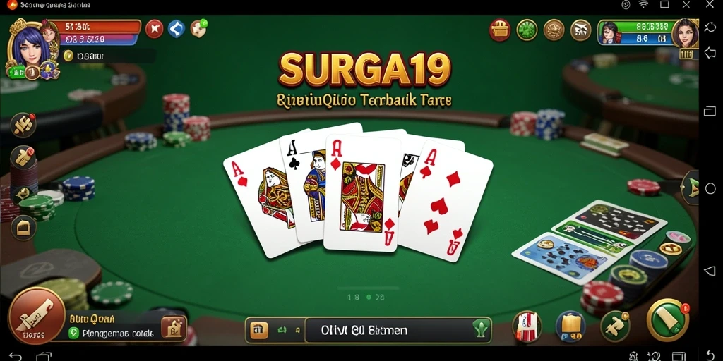 Tampilan gameplay SURGA19 yang menarik dalam QiuQiu.