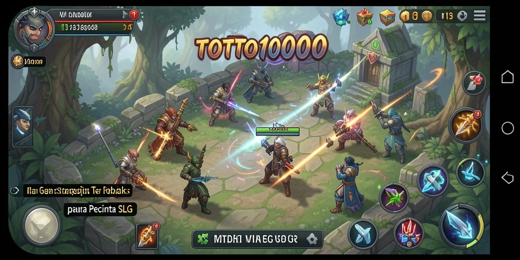 Tampilan gameplay menarik dari TOTO1000 yang menggambarkan aksi SLG seru.