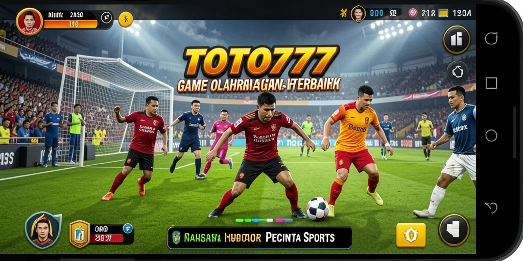 Screenshot TOTO777 menampilkan aksi seru dalam permainan olahraga.