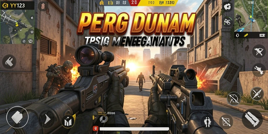 Gameplay YY123 yang intens dan menegangkan saat pertempuran terjadi.